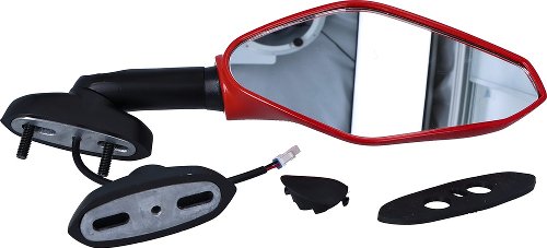 FAR Spiegel rechts mit LED rot -DUCATI Panigale 1299 959