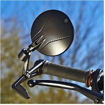 FAR Spiegel rechts, schwarz, Bar End mit Hebelschutz, 180mm
