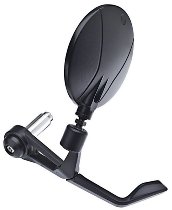 FAR Spiegel rechts, schwarz, Bar End mit Hebelschutz, 180mm