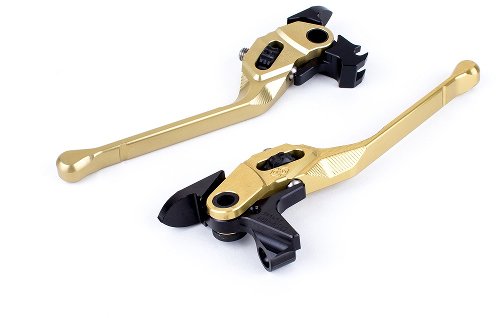 Gilles adjustable handlever set gold