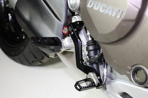 Gilles Shift-brakelever kit, black - Ducati 950, 1200, 1260