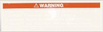 Moto Guzzi Tank sticker `warning` - Breva, Nevada, Griso,