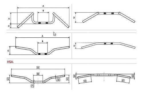 Moto Guzzi Handlebar - 750 Breva