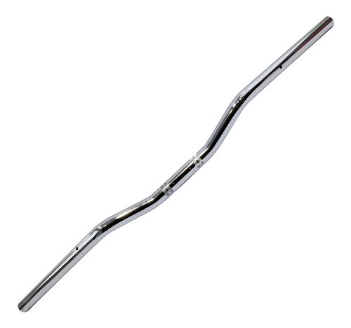 Tommaselli guidon position basse, acier chromé 22 mm -