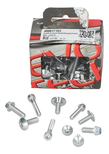 Evotech Panel screws, silver - Ducati 1200 Multistrada / S