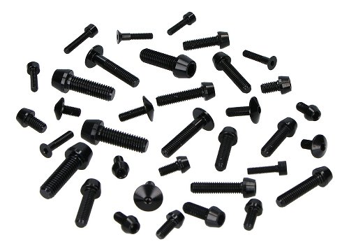 Evotech Frame screws, black - Ducati 848 / 1098