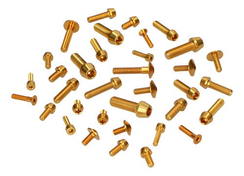 Evotech Frame screws, gold - Ducati 848 / 1098 Streetfighter