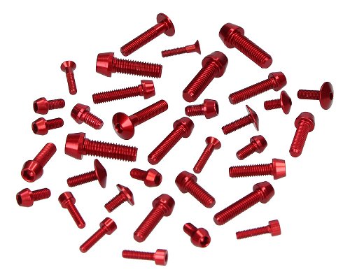 Evotech Frame screws, red - Ducati 848 / 1098 Streetfighter