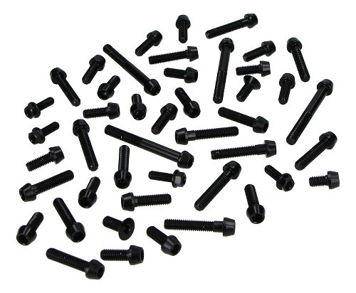 Evotech Engine screws, black - Ducati 821 / 939 Hyperstrada