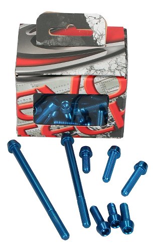 Evotech Engine screws, blue - Ducati 1200 Multistrada