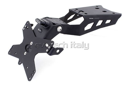 Evotech License plate holder, black - Ducati 939 Supersport,