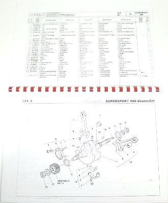 Ducati Catalogue de pièces - 750 SS 1991