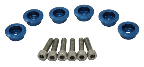 Ducati MPL clutch retainer kit, aluminium, blue