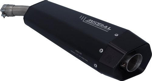 Mistral Silencer, exagon, mat black, with homologation -