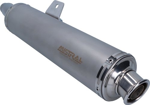 Mistral Silencer kit, round, stainless-steel, mat, low, with