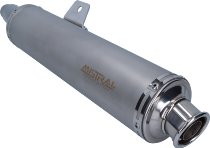 Mistral Silencer kit, round, stainless-steel, mat, low, with