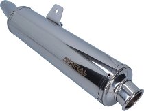 Mistral Silencer kit, round, stainless-steel, polished, low,