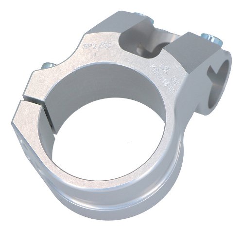 Ducati Clip-on clamps OH, silver LSL 50mm (pair)