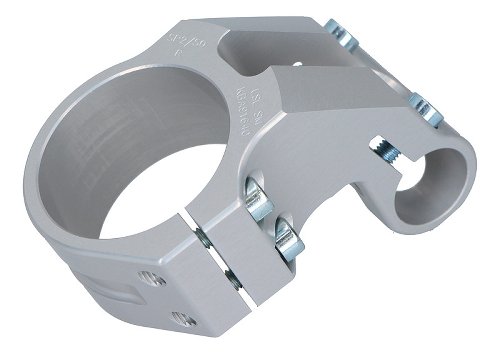 Ducati Clip-on clamps OH, silver LSL 50mm (pair)