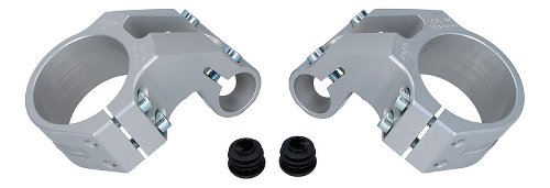 Ducati Clip-on clamps OH, silver LSL 50mm (pair)