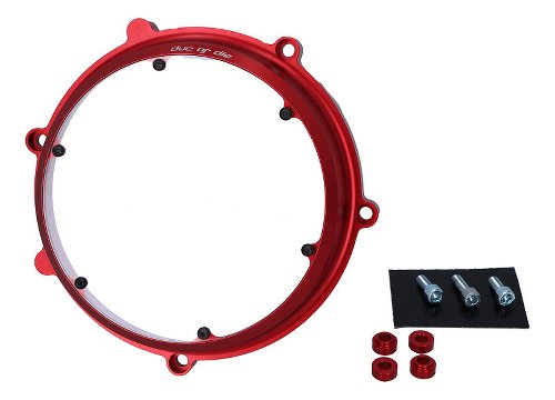 Ducati Cubierta de acoplamiento roja transparente 45