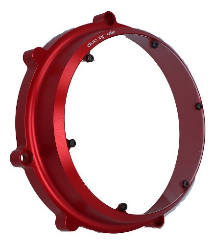 Ducati Cubierta de acoplamiento roja transparente 45