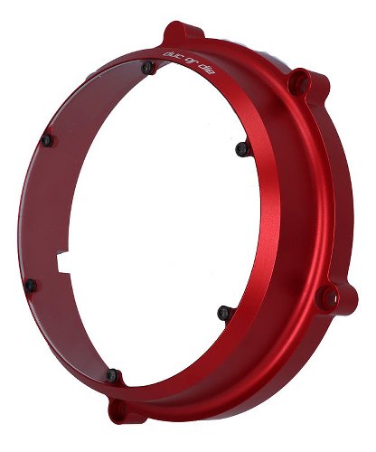 Ducati Cubierta de acoplamiento roja transparente 45