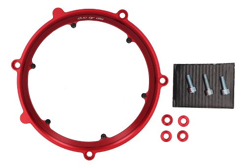 Ducati Cubierta de acoplamiento roja transparente 45