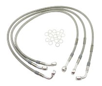 Spiegler Brake hose kit , 2 pipes, transparent/silver -