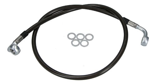 Spiegler Brake hose - set, 1H, carbon - silver - Ducati