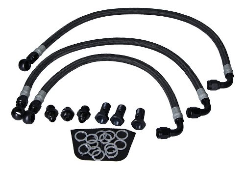 Fren Tubo oil cooler plumbings set, type 4 - Moto Guzzi V11