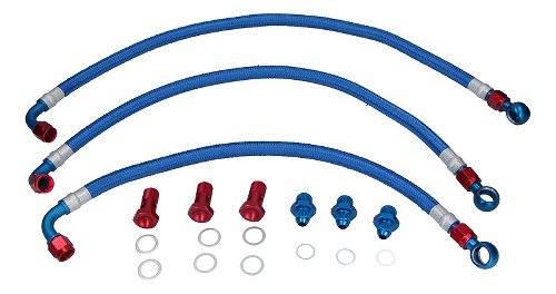 Fren Tubo oil cooler plumbings set, type 3 - Moto Guzzi V11