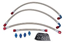 Fren Tubo oil cooler plumbings set, type 2 - Ducati