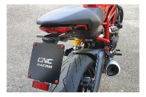 CNC Racing Porta targa regolabile, nero - Ducati Monster