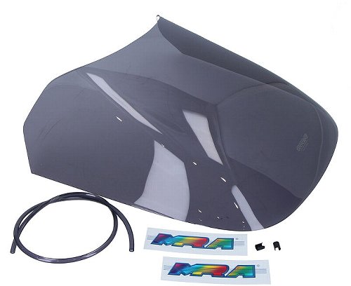 MRA Fairing screen, original shape, grey, with homologation,