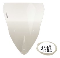 MRA Fairing screen with spoiler, clear, with homologation -