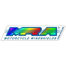 MRA Fairing screen with spoiler, black, with homologation -