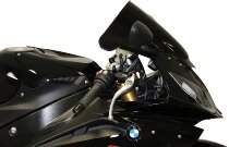 MRA fairing shield, Racing, black, with homologation - BMW