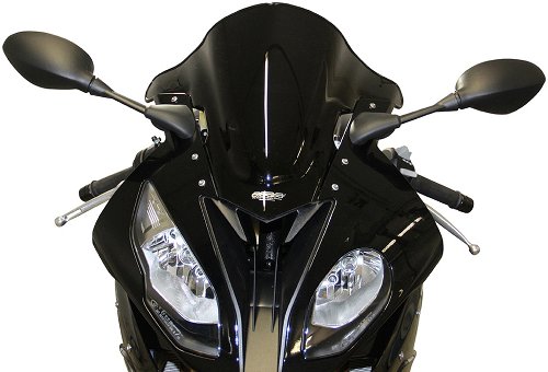 MRA fairing shield, Racing, black, with homologation - BMW