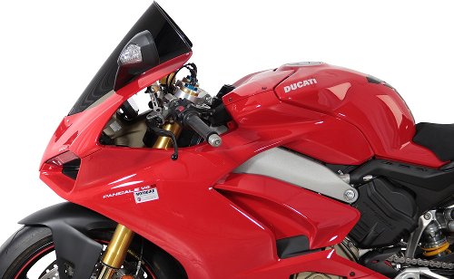 MRA Verkleidungsscheibe, Racing, schwarz, mit ABE - Ducati