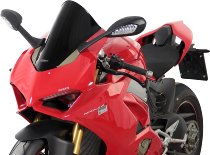 MRA Verkleidungsscheibe, Racing, schwarz, mit ABE - Ducati