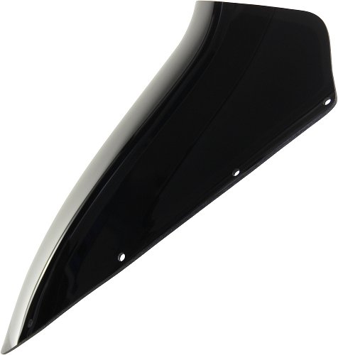 MRA Fairing screen with spoiler, black, with homologation -