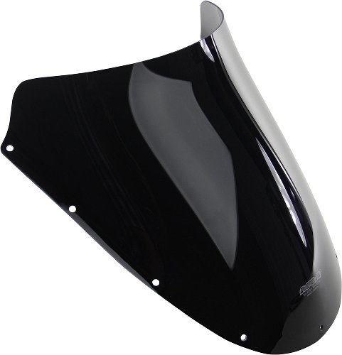 MRA Fairing screen with spoiler, black, with homologation -