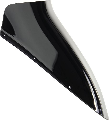 MRA Fairing screen with spoiler, black, with homologation -