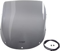 MRA Fairing screen, touring, smoke grey, with homologation -