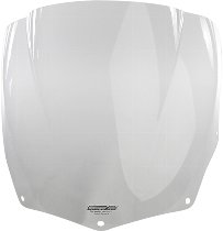 MRA Fairing screen, racing, clear, with homologation -