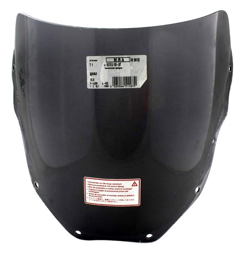 MRA Fairing screen, touring, smoke grey, with homologation -