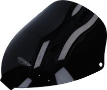 MRA Fairing screen, touring, black, with homologation -