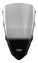 MRA Fairing screen, racing, smoke grey, with homologation -