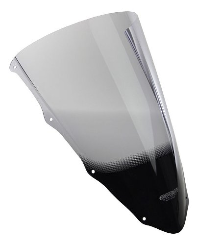 MRA Fairing screen, racing, smoke grey, with homologation -